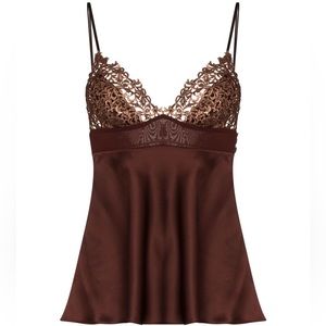 Italy made La Perla set of Silk Camisole and thong